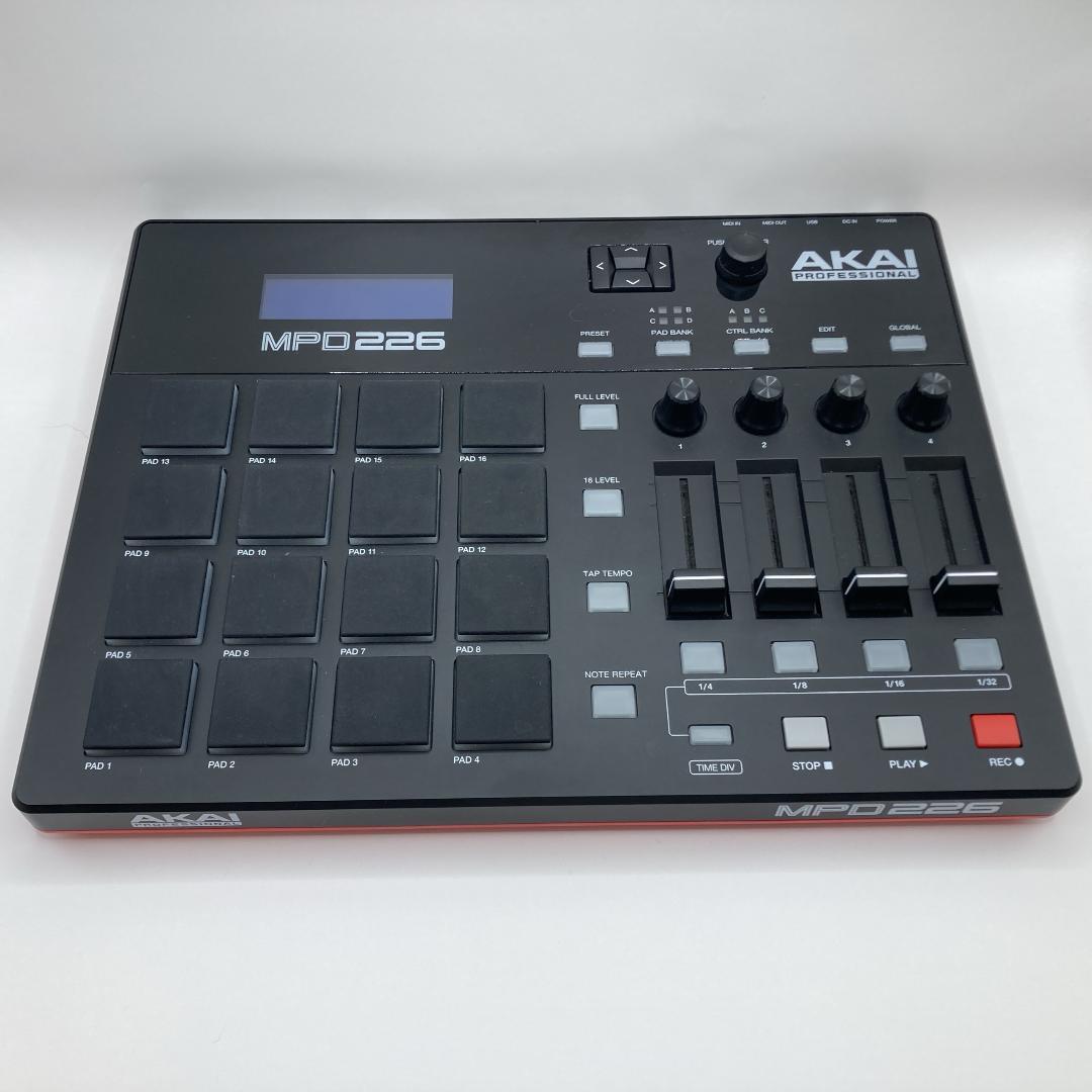 AKAI MPD226 MIDIパッド 動作良好 箱・USBケーブル付 DTM