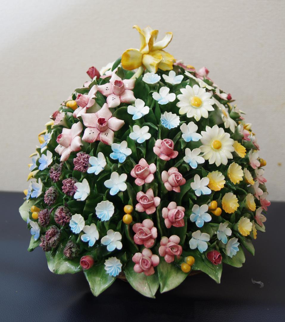 【アンティーク】カポディモンテ capodimonte　陶花