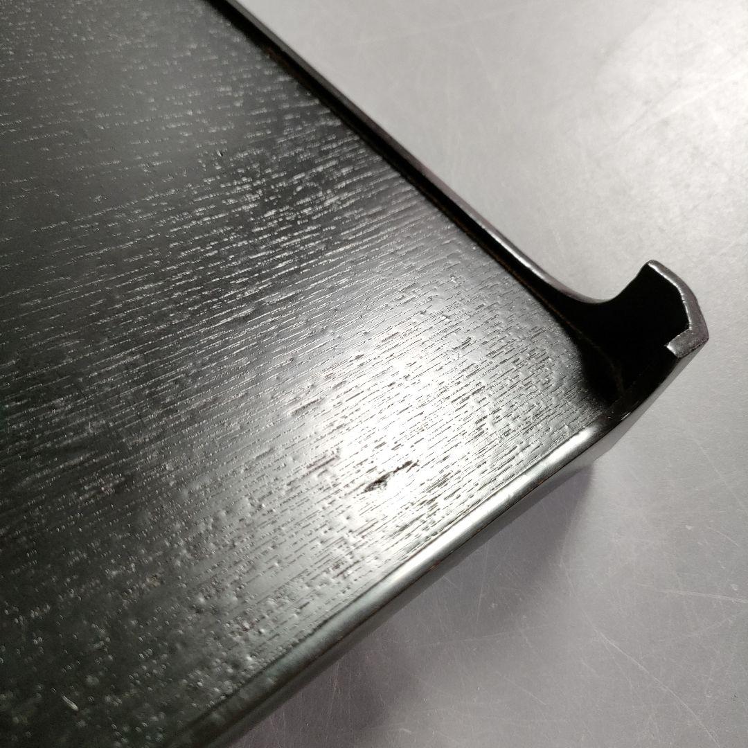 A895-8/道正 造/朱塗草花図絵替膳5客/木曽漆器/銘々皿/