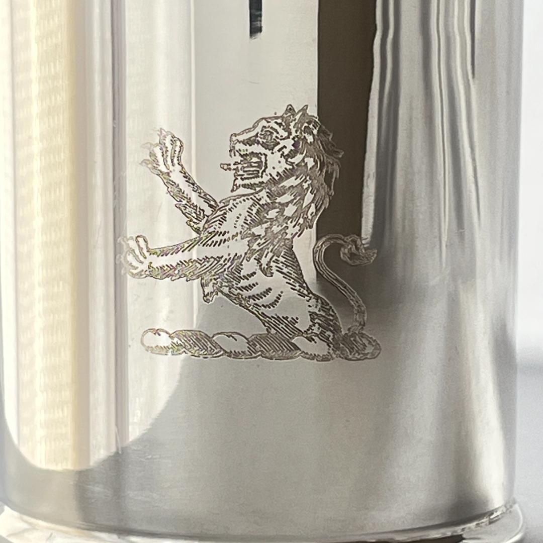 【E H Parkin & Co】騎士のティーキャディー【シルバープレート】