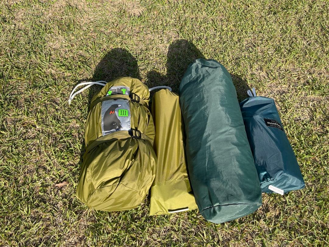 mont-bell ムーンライト3型 専用グランドシート付き