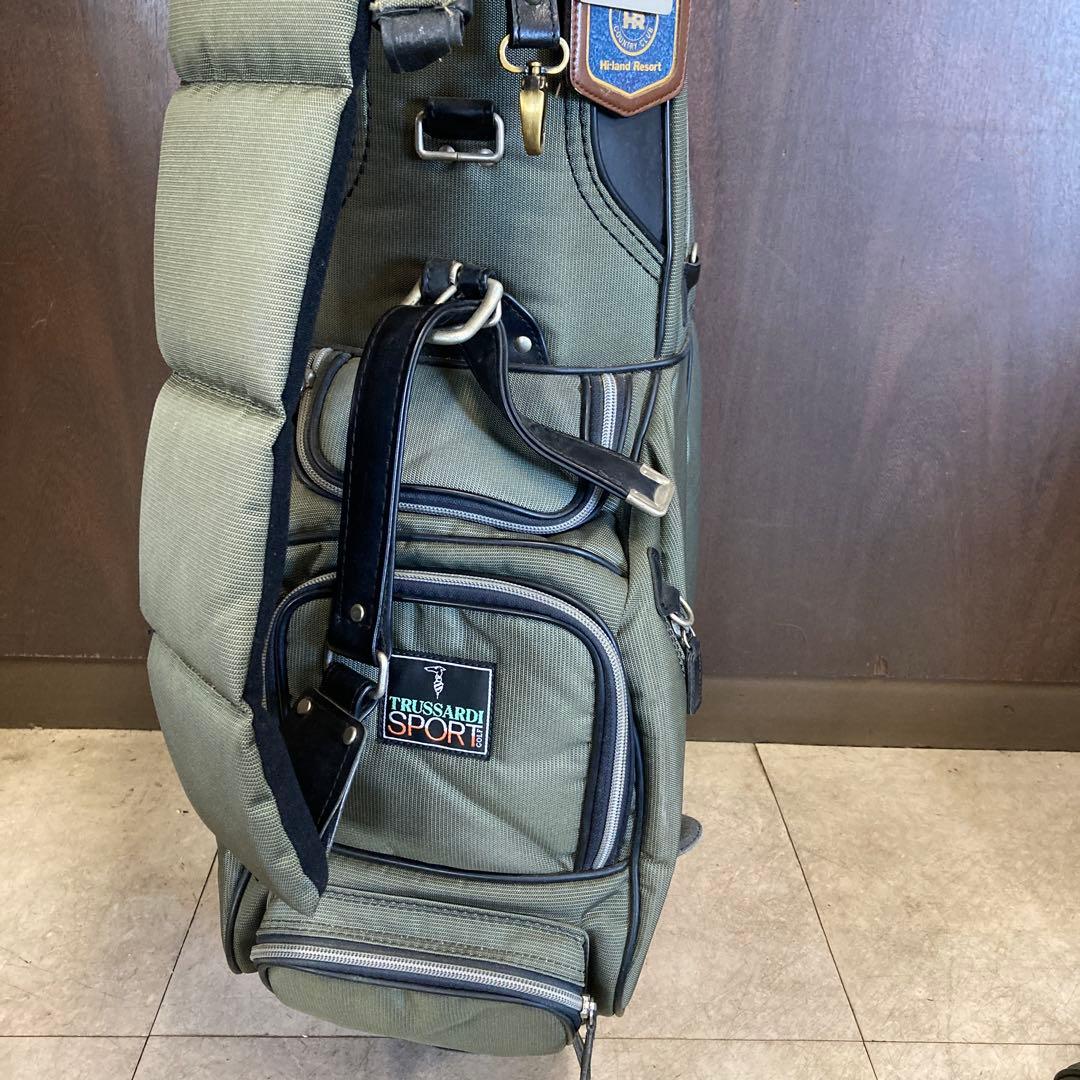 TRUSSARDI トラサルディ ゴルフ キャディバッグ ゴルフバッグ カート