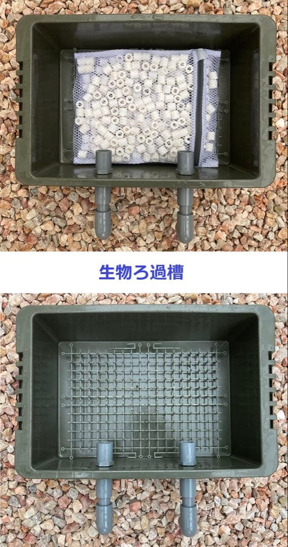 【DIY】三段式外部ろ過装置（個人製作濾過装置）【メダカ・金魚・錦鯉の屋外飼育】