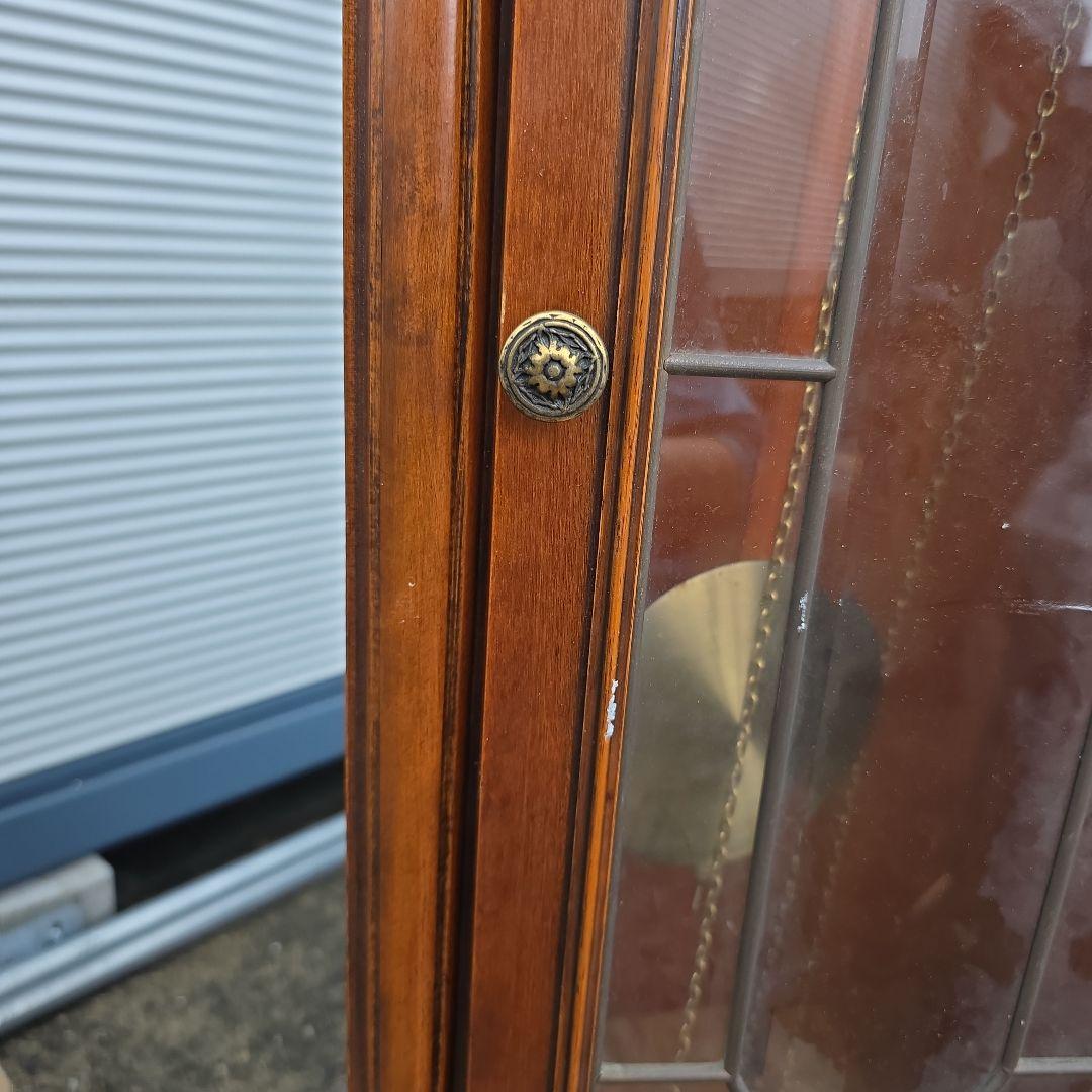 tempus fugit クラシック振り子時計 ブラウン　柱時計