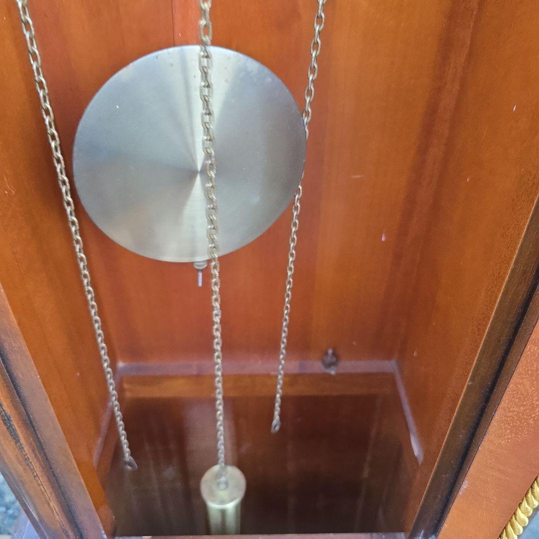 tempus fugit クラシック振り子時計 ブラウン　柱時計