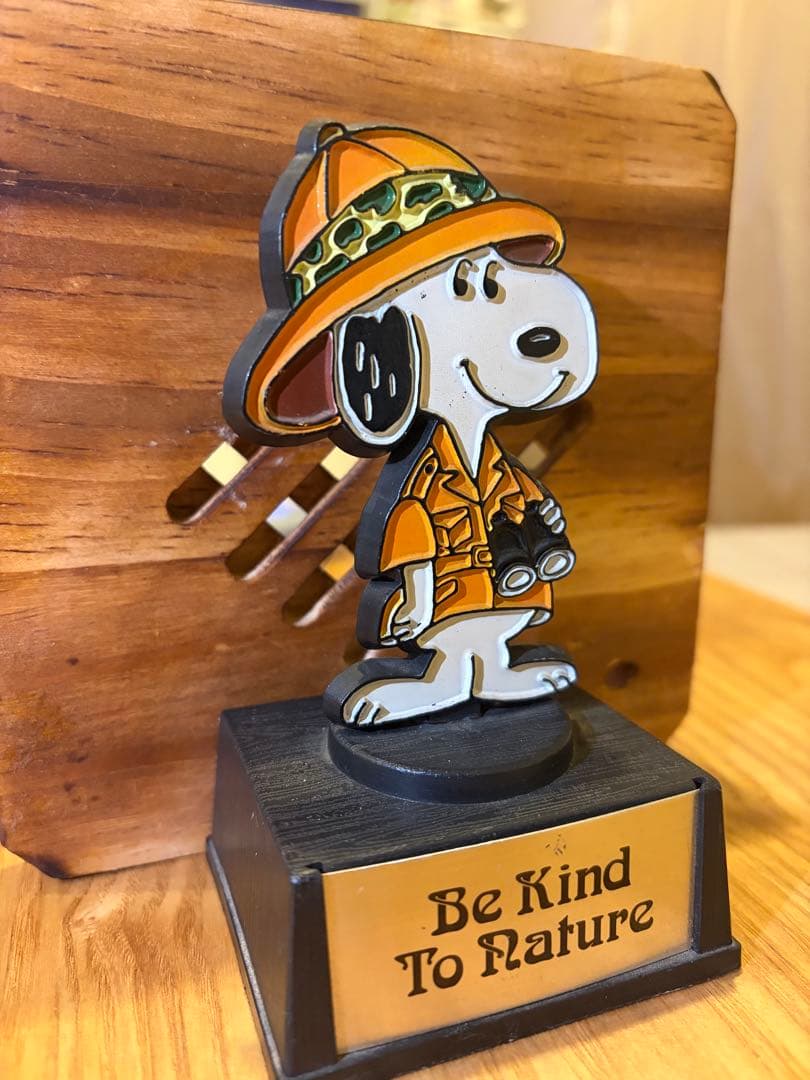 【1971年当時物】AVIVA スヌーピー トロフィー 探検家 ビンテージ