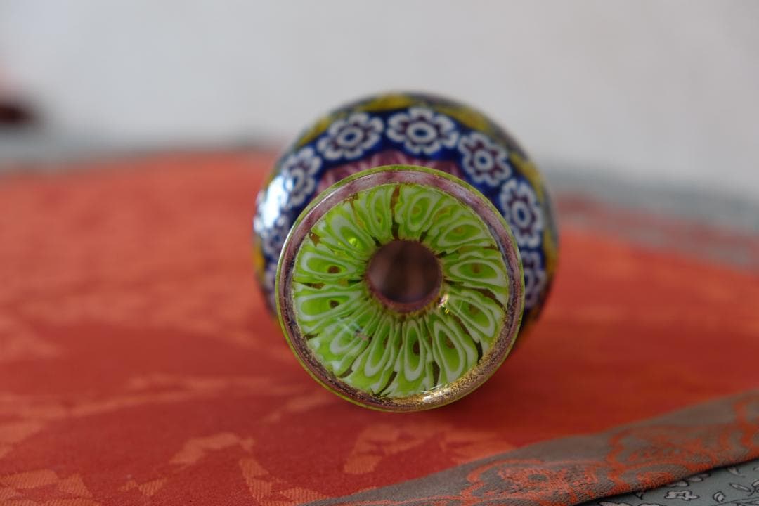 イタリア 民藝 ミルフィオリ 花瓶 検)ワイングラス プレート 皿 舩木倭帆