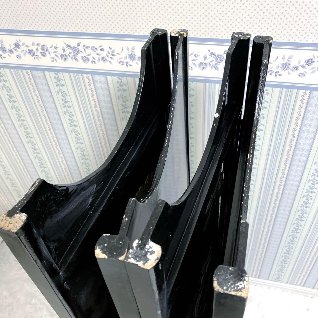 中国骨董　螺鈿細工　屏風　四龍　4連屏風　パーテーション