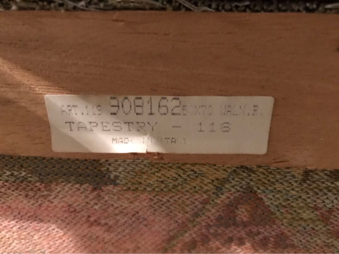 イタリア製 ゴブラン織り 絵画