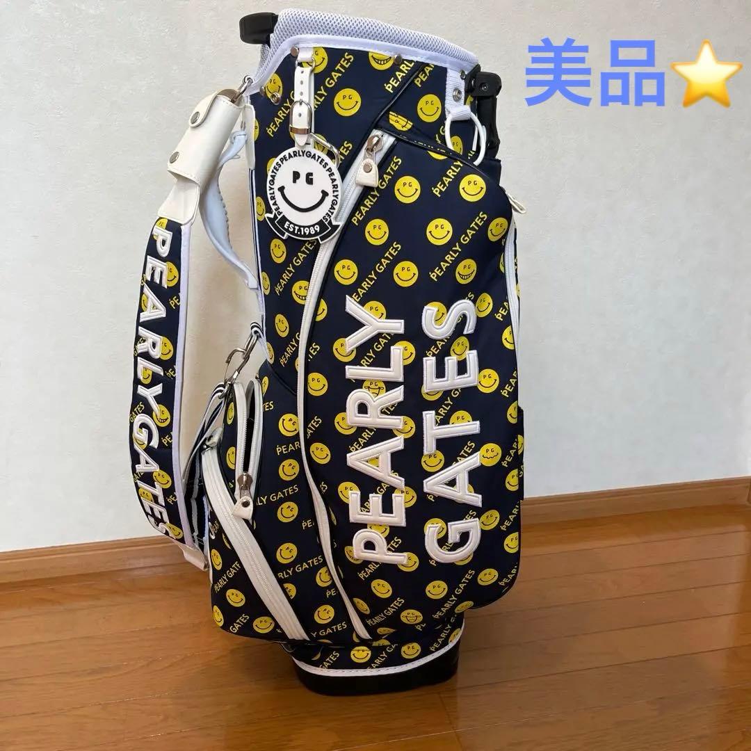 【超美品】パーリーゲイツ PEARLY GATES キャディバッグ　フード付き