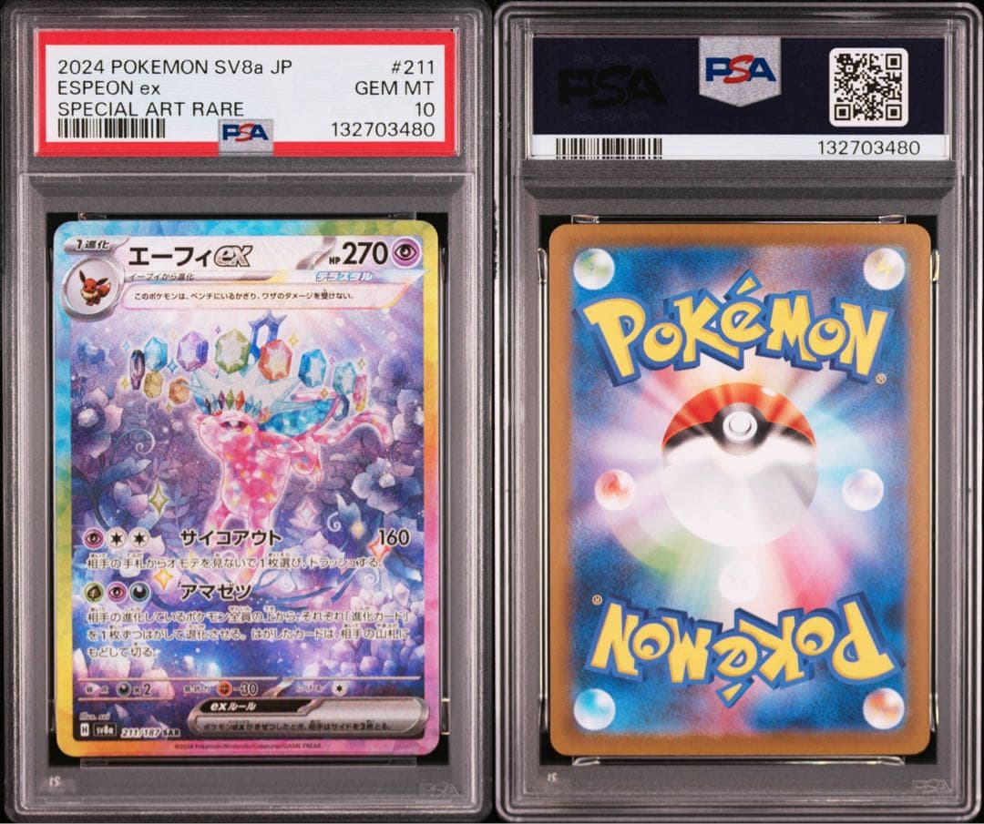 【 PSA10.10連番】ブイズ　SAR テラスタルフェスex ブラッキー