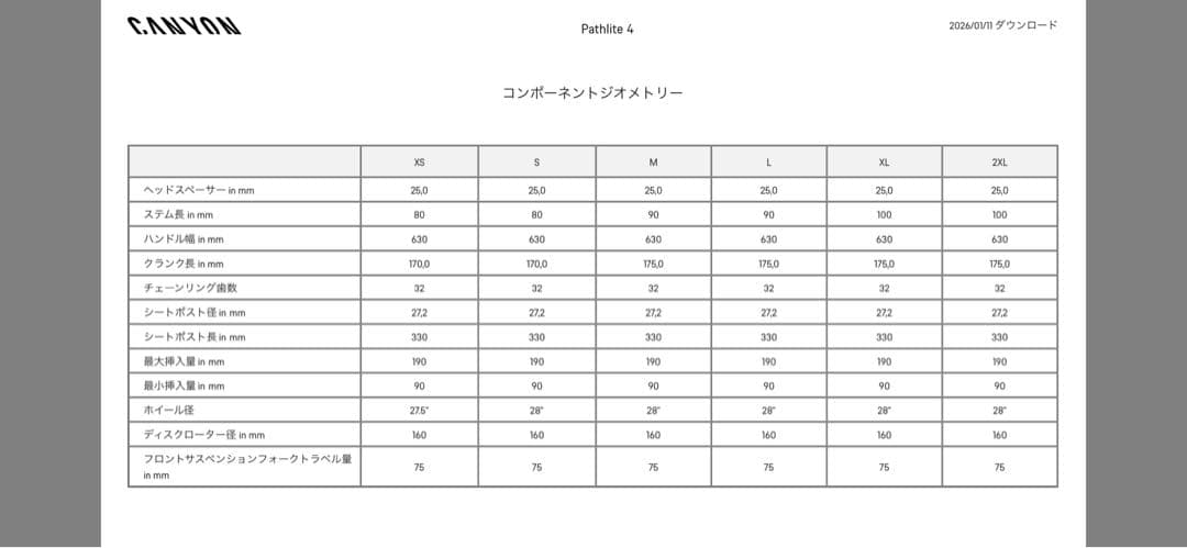 CANYON キャニオン Pathlite 4クロスバイク