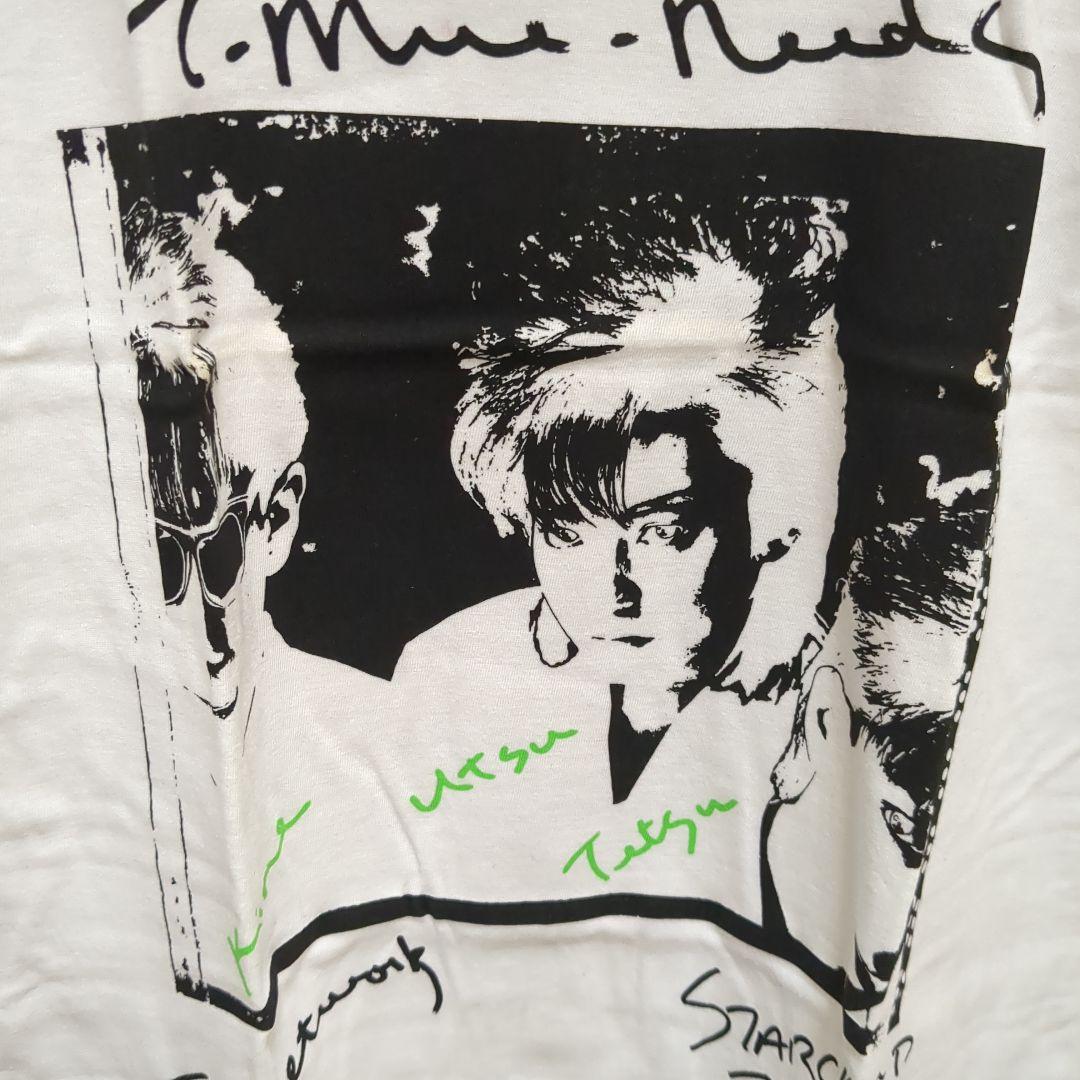 TM NETWORK グラフィックTシャツ ホワイト T-MUE-NEEDS