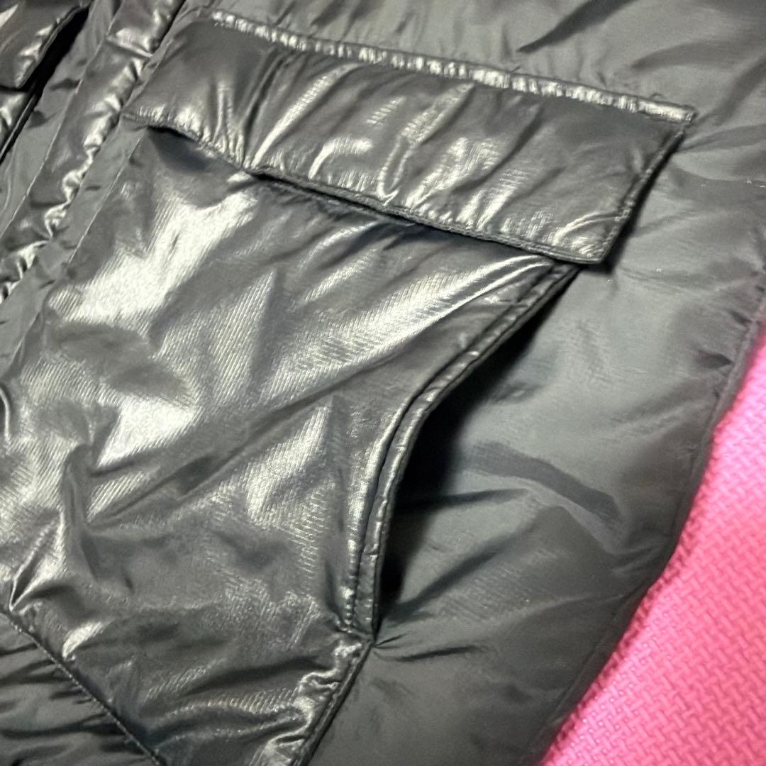 ATHLETA 中綿ハーフコート ブラック Lサイズ