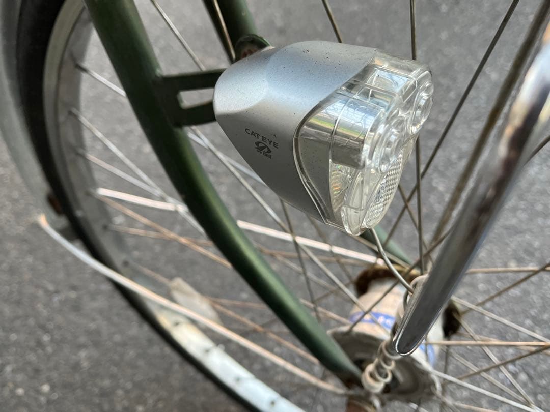 中古ブリヂストン軽量アルミ3段変速自転車〓26インチ★カギ＆チェーンケース新品