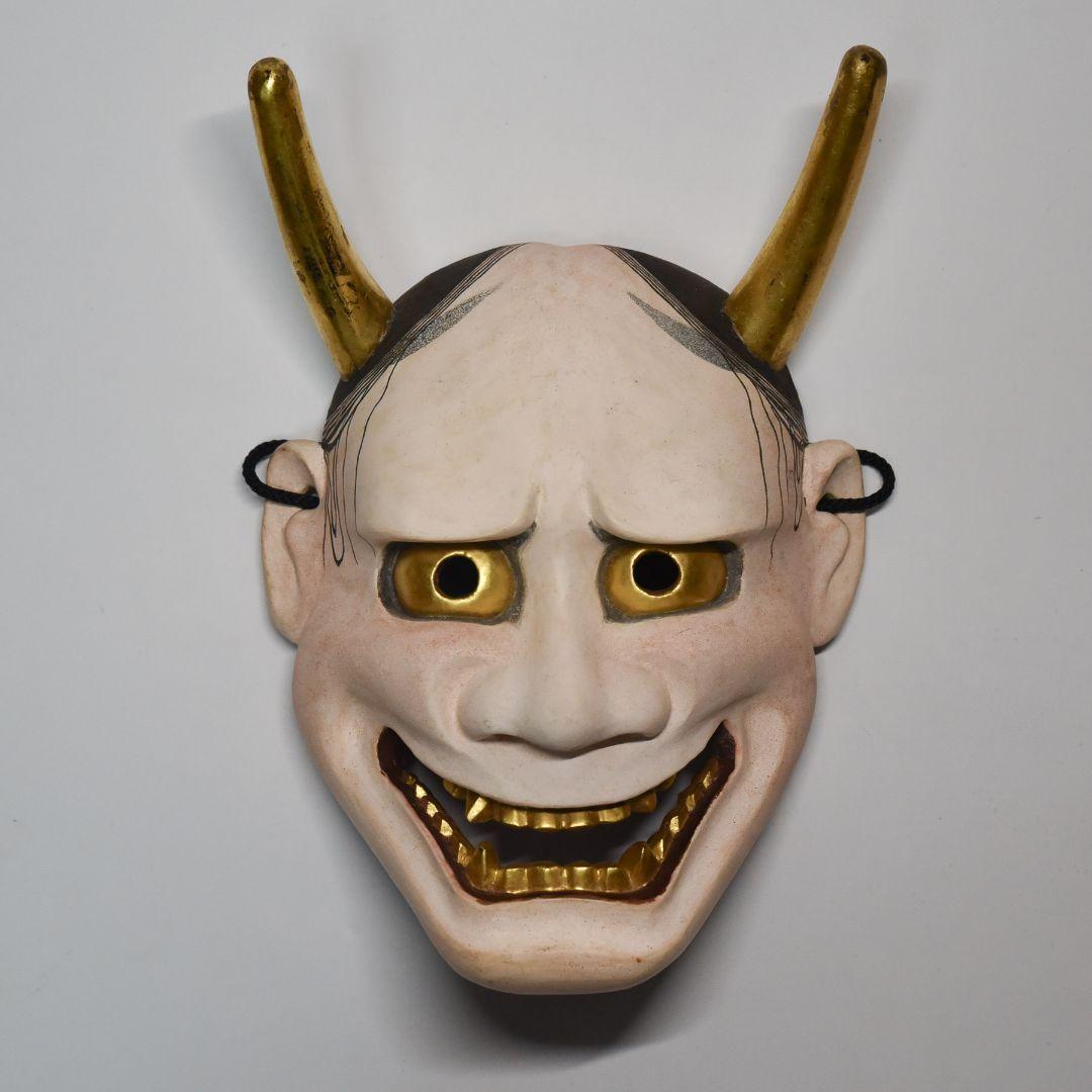 能面 白般若 赤般若 大小セット 烙印あり 箱入り 美品(L3)