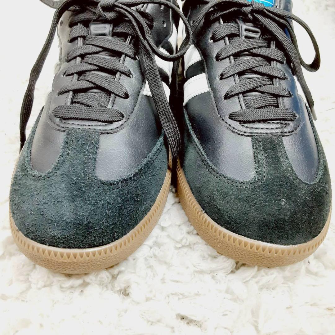 新品未使用箱付 25.5㎝◎adidas サンバゴルフ ゴルフシューズ 黒 白