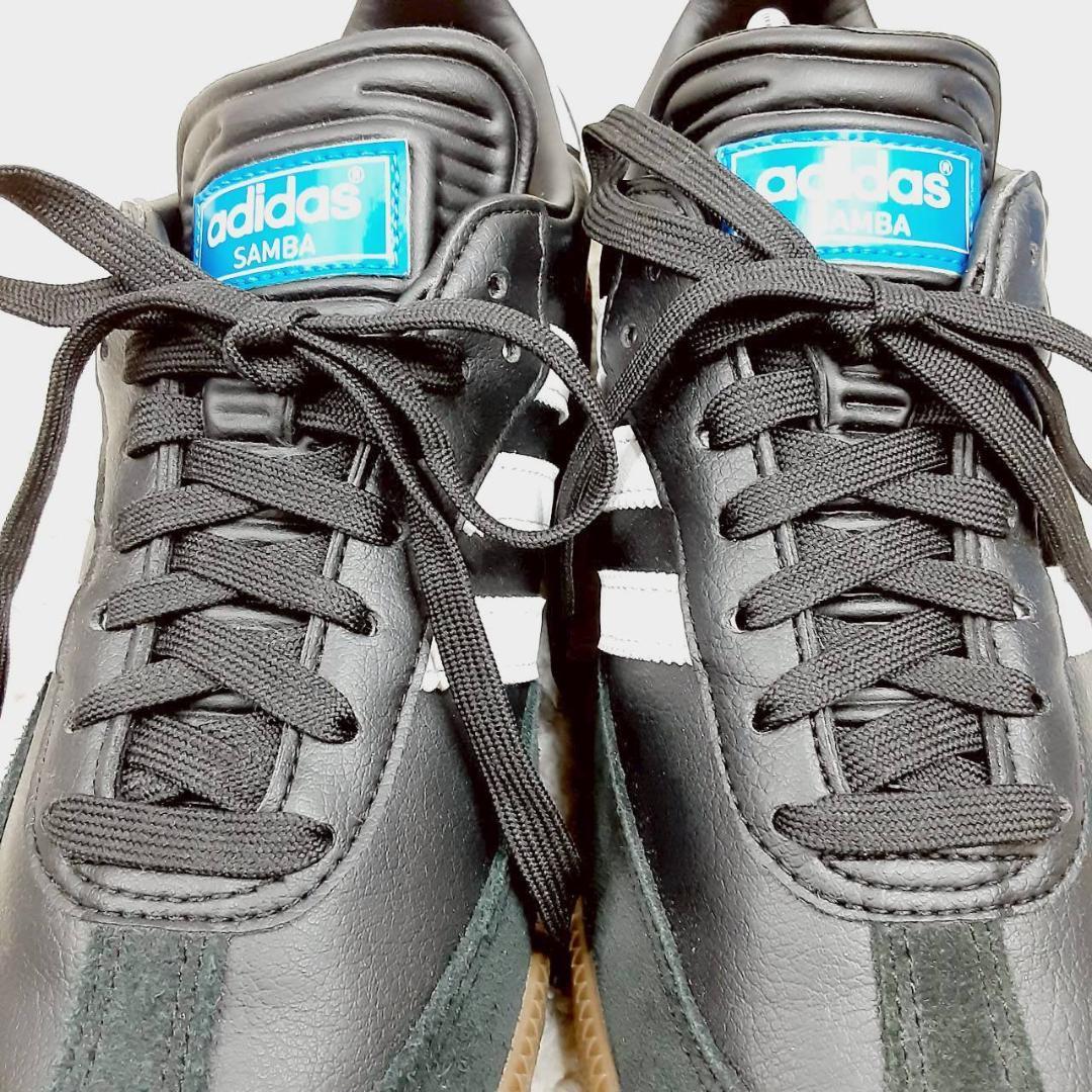 新品未使用箱付 25.5㎝◎adidas サンバゴルフ ゴルフシューズ 黒 白