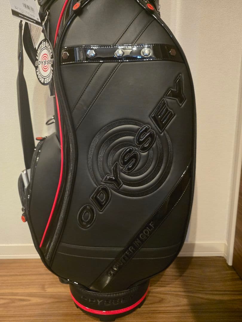 ◆新品未使用◆ODYSSEY キャディバッグ ブラック/レッド　新品