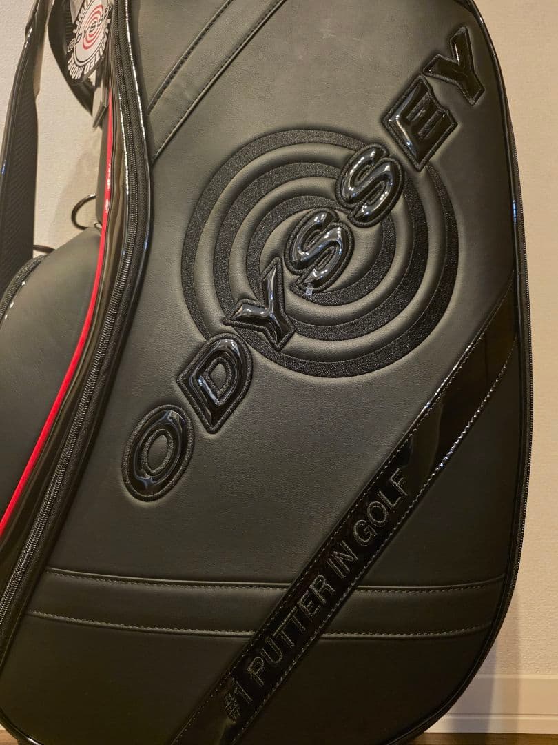 ◆新品未使用◆ODYSSEY キャディバッグ ブラック/レッド　新品