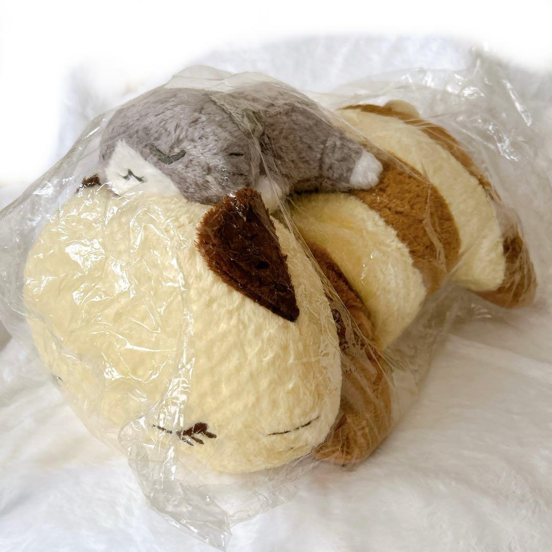 大きい！ねむっこにゃーご　ダイカットペアクッション