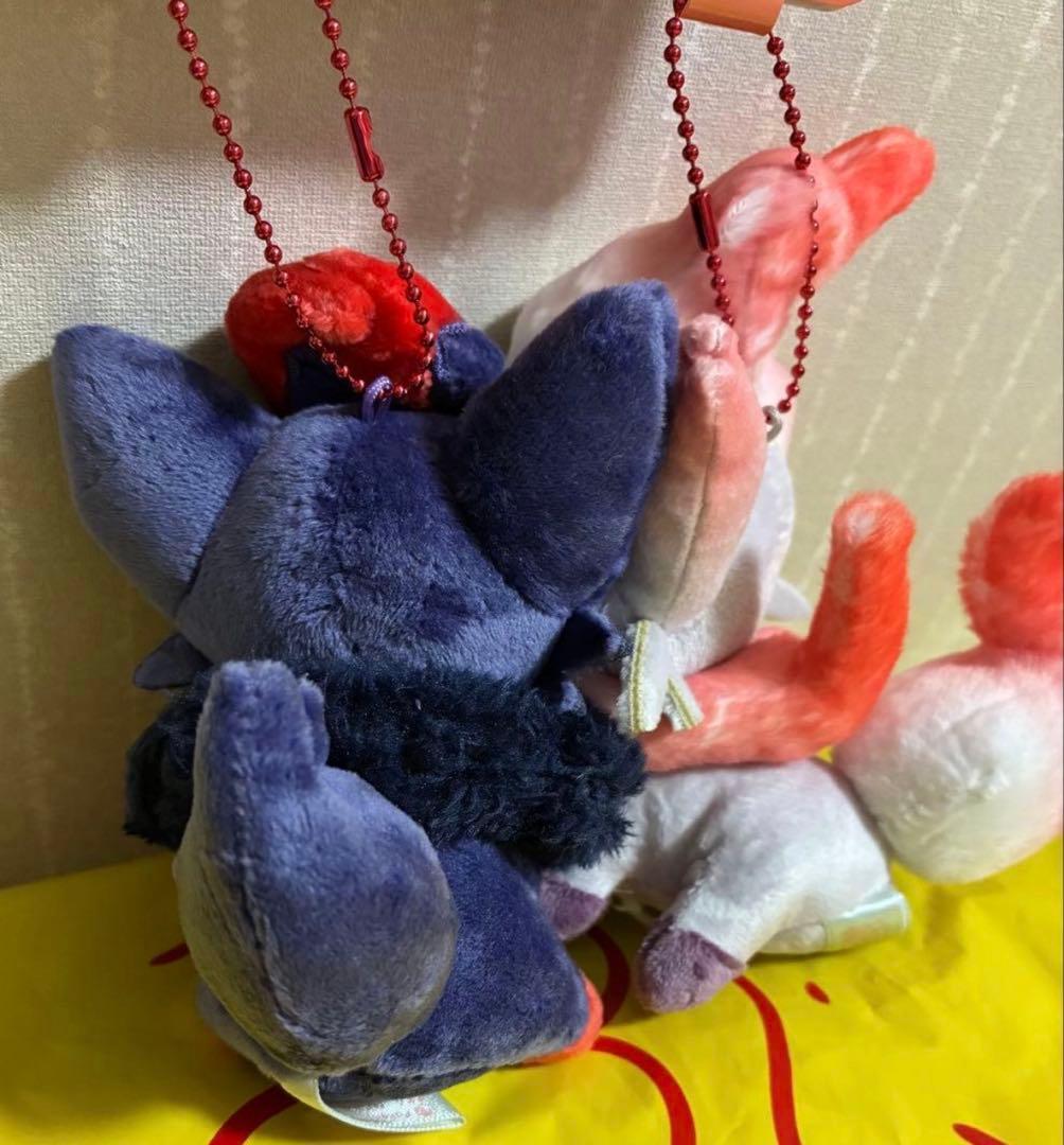 【新品】 磁石でくっつくペアマスコット にたものどうし ゾロア＆ヒスイゾロア