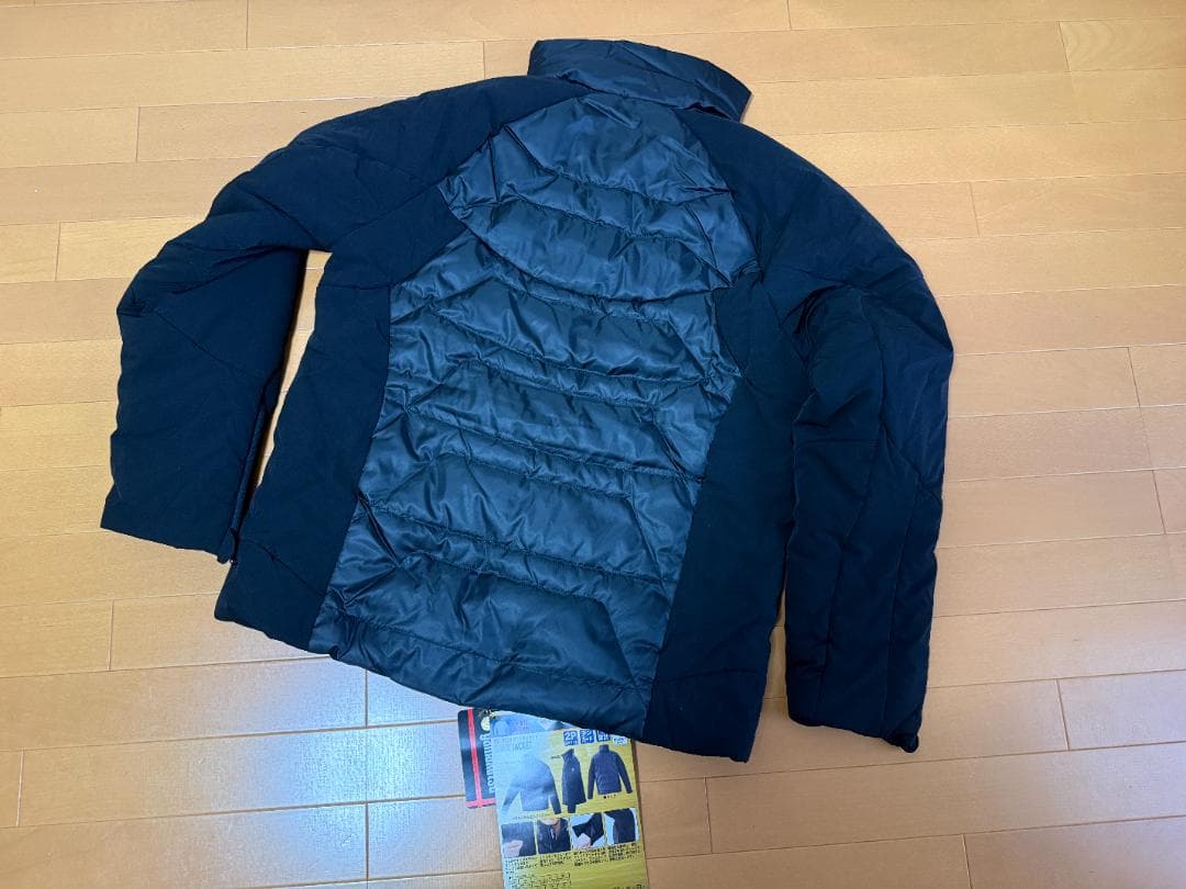 新品 がまかつ ダウンジャケット GM-3532 ブラック×オレンジ