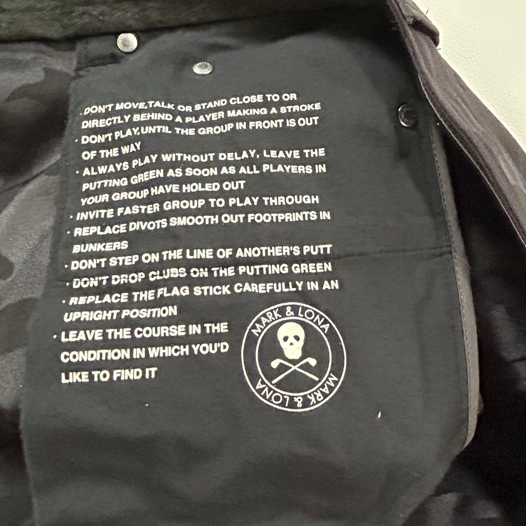 極美品＊マークアンドロナ カモフラ スカル ゴルフウェア ロングパンツ 総柄