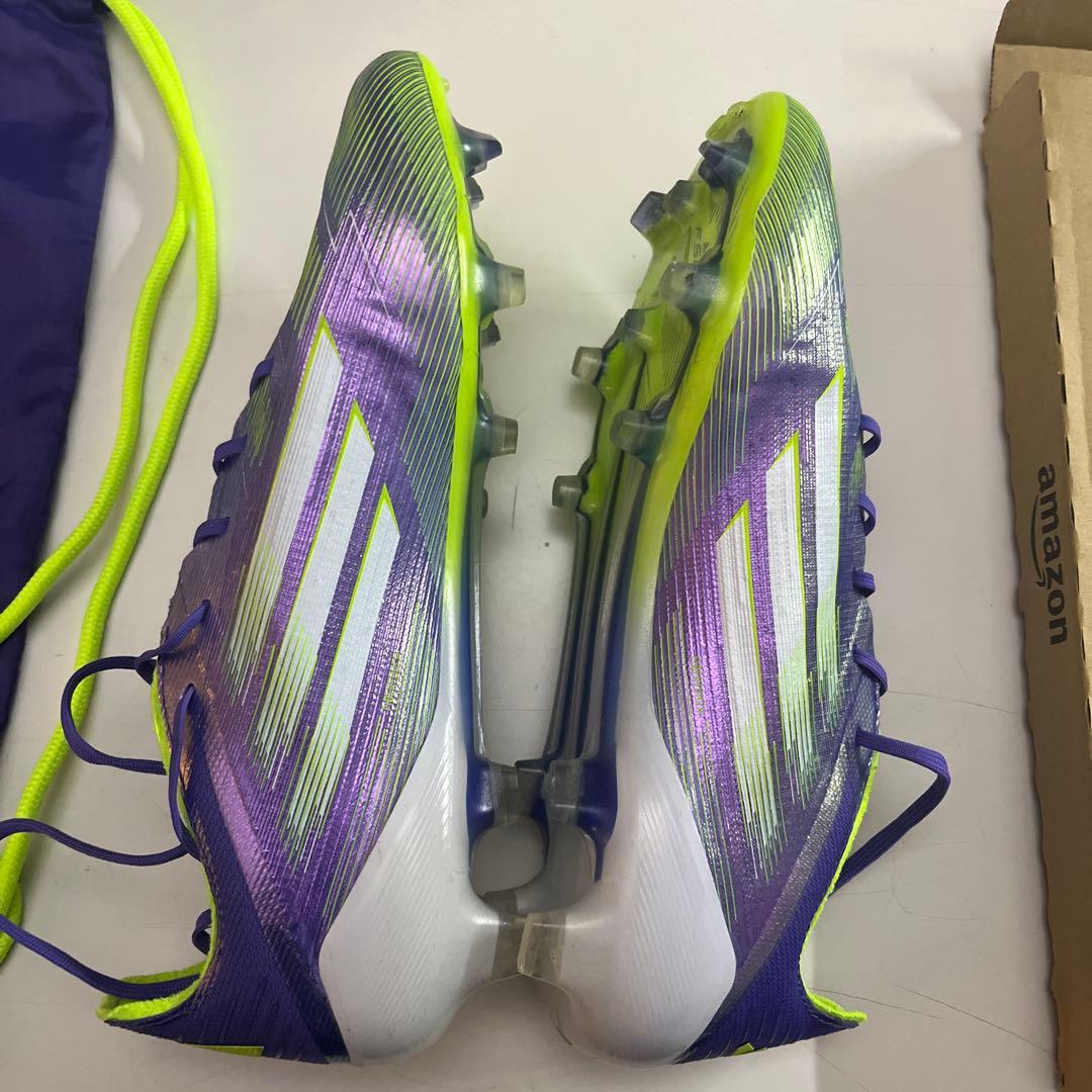 adidas F50 サッカーシューズ 紫/緑 FG 27.0cm