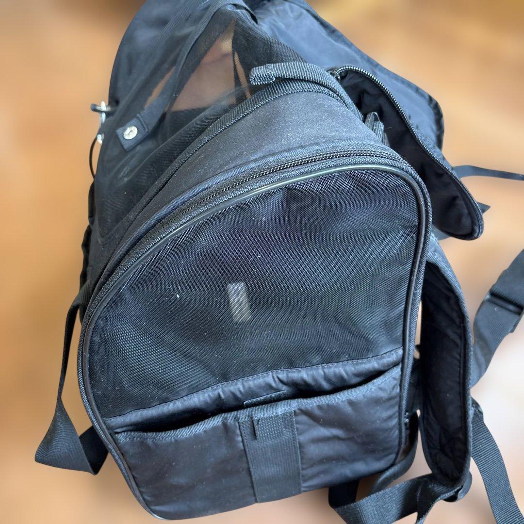 BIRDIE 黒 キャリーバッグ メッシュ窓付き