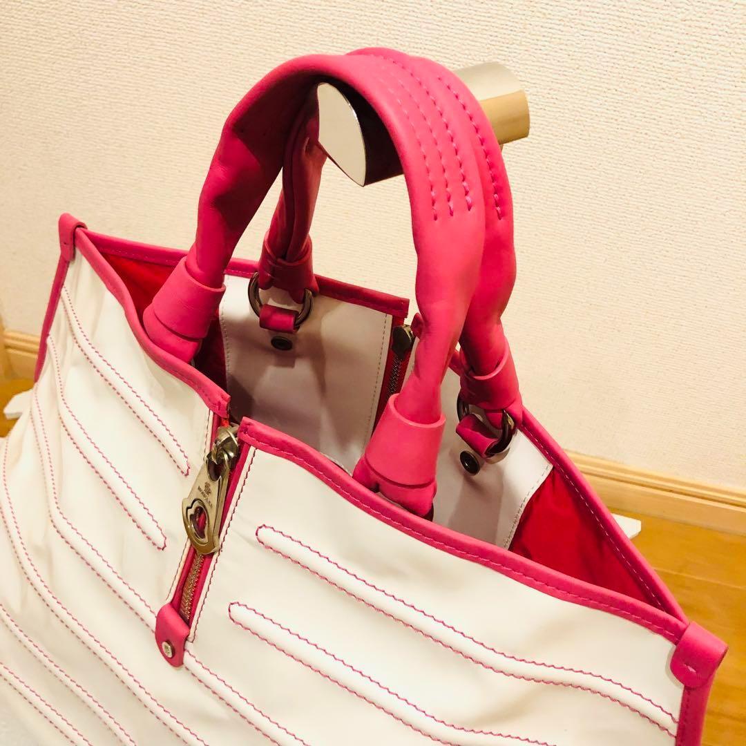 MONCLER アメリ トートバッグ レザー エナメル モンクレール ゴルフ