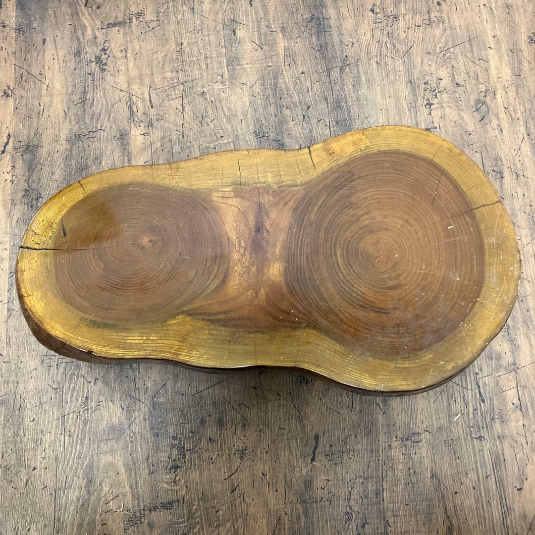 B-3 座卓 木製 花台 飾り台 木目 天然木 無垢材 古民家 民芸品