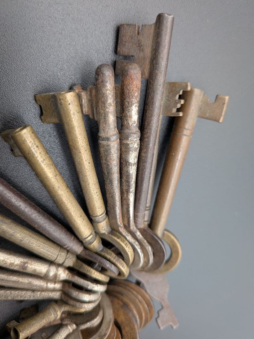 アンティーク古道具 古鍵ヴィンテージ キー 古道具 セットまとめ24本セット売②