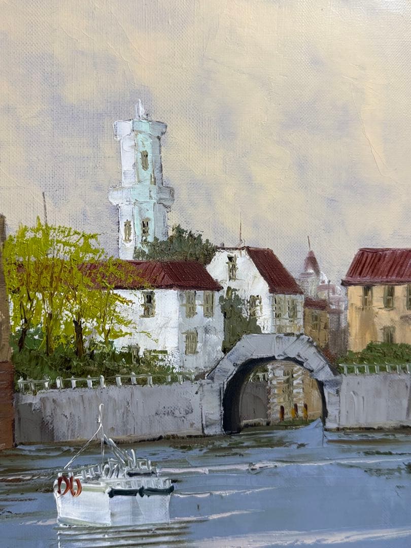 黒沢久 【ブルージュ】ベルギー中世時代の建物と穏やかな流れの運河を詩情豊かに描く