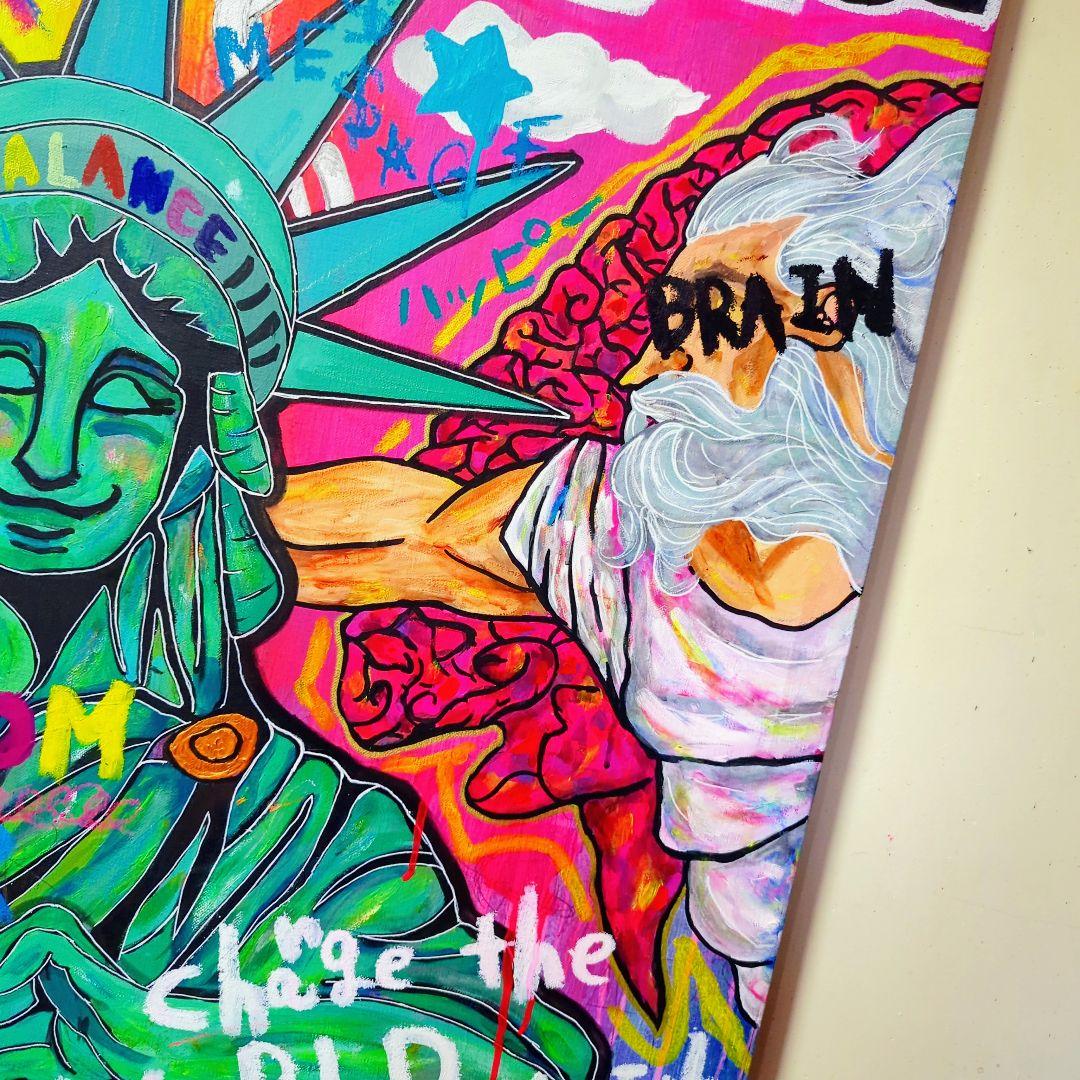 【一点物:原画】LOVE and PEACE《F40号》