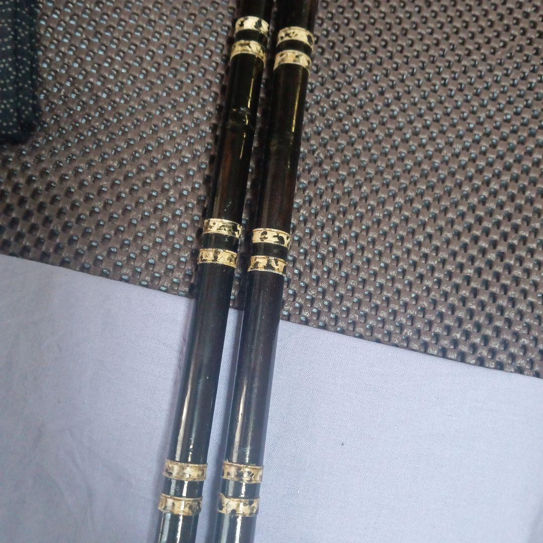 カーボン竿掛け総塗り笛巻き二本物カスタム・へら竿・へら鮒・ヘラブナ・へら・竿掛