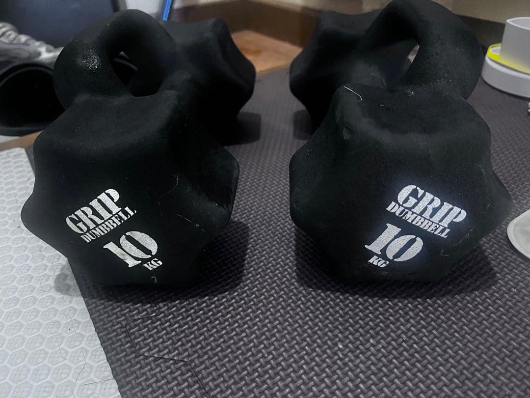 10kg ラバーコーティング ダンベル