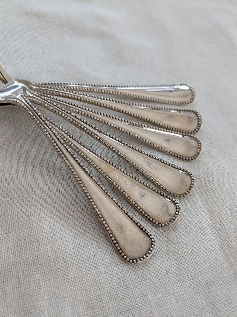 フォーク デザート ケーキ 6本 シルバー 銀製 銀器