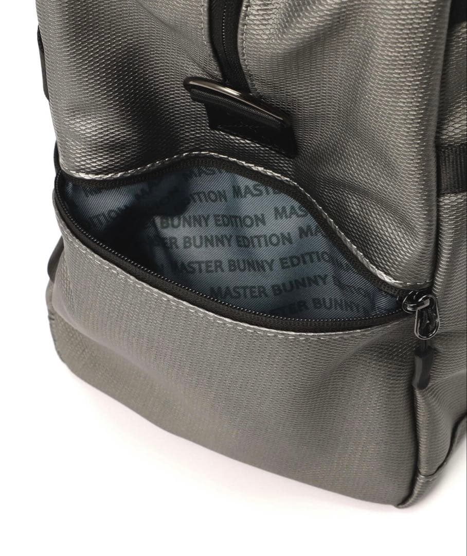マスターバニー　テープ使いボストンバッグ(ガンメタ)