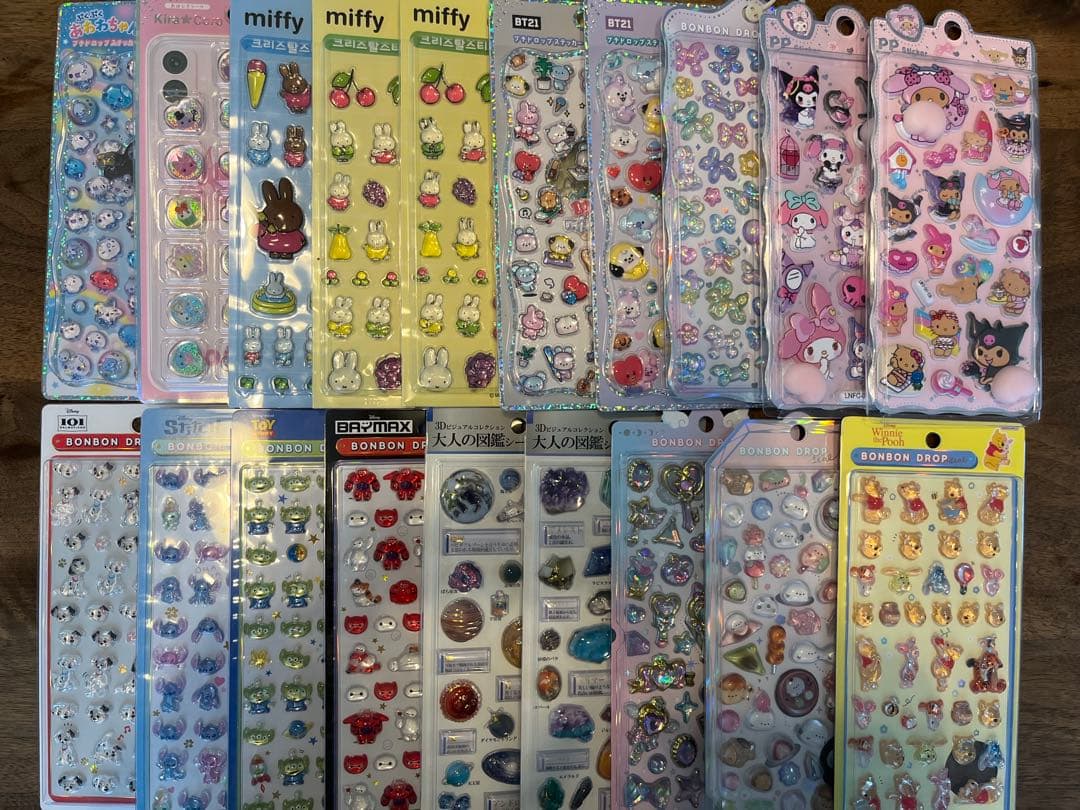 シールセット　140枚ほどあります。画像１1枚あります