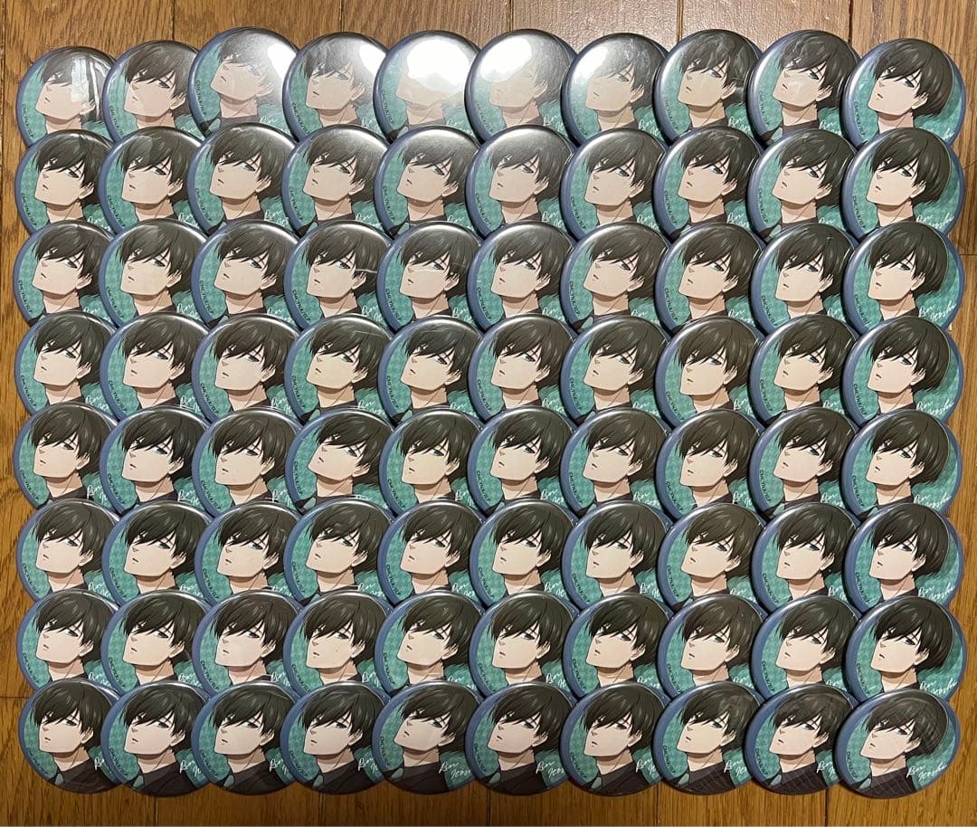 ブルーロック カラースーツ 缶バッジ 糸師 凛 80個