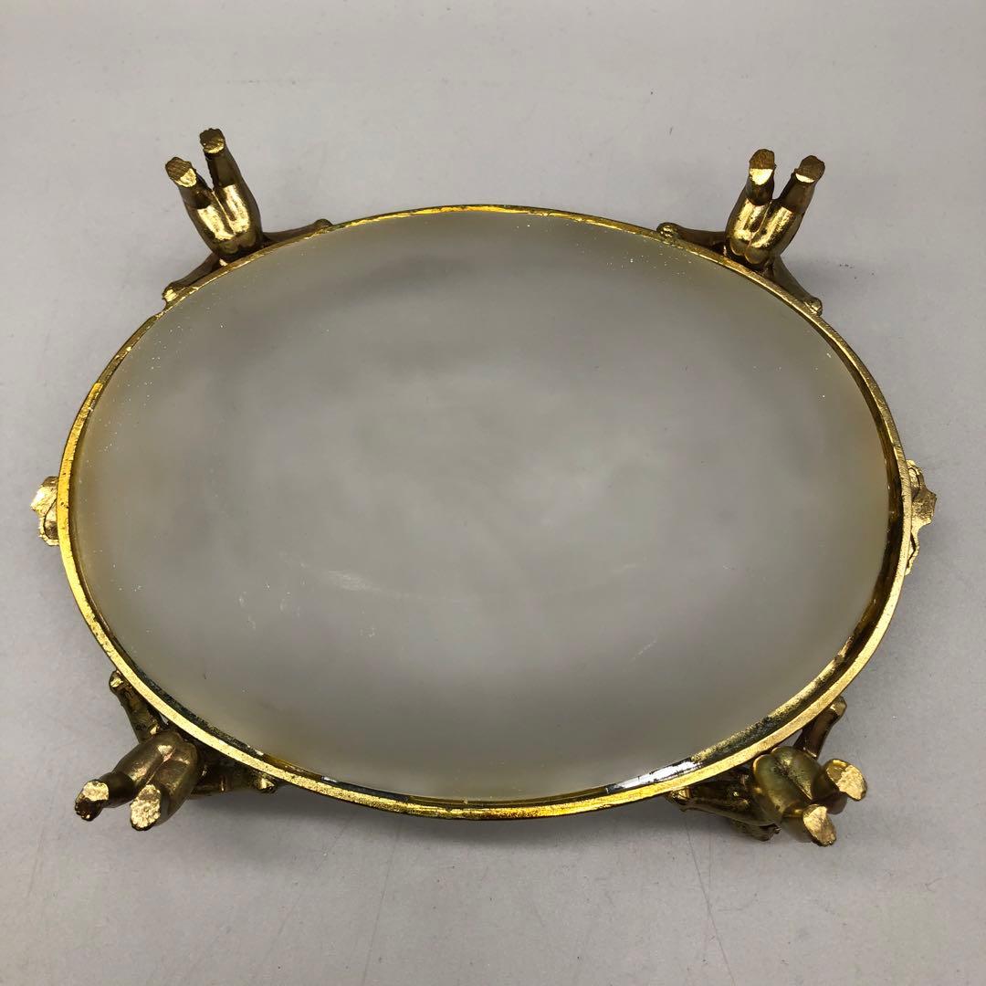 イギリス英国アンティークエンジェル天使真鍮小物入れトレイソープディッシュ