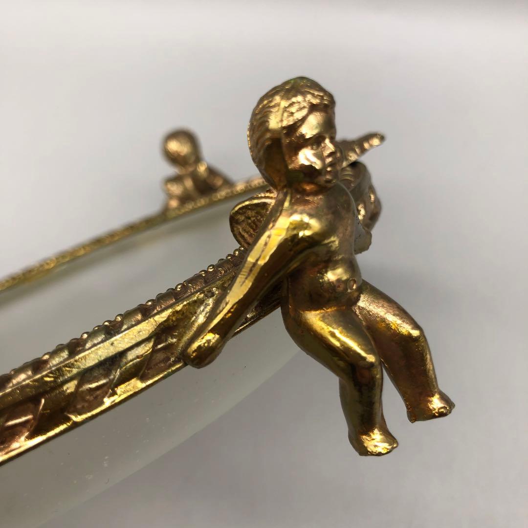 イギリス英国アンティークエンジェル天使真鍮小物入れトレイソープディッシュ