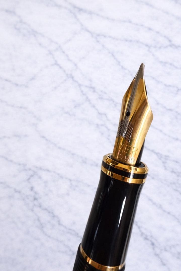 PARKER デュオフォールド 万年筆 18K 750 UK製 廃盤 木箱付