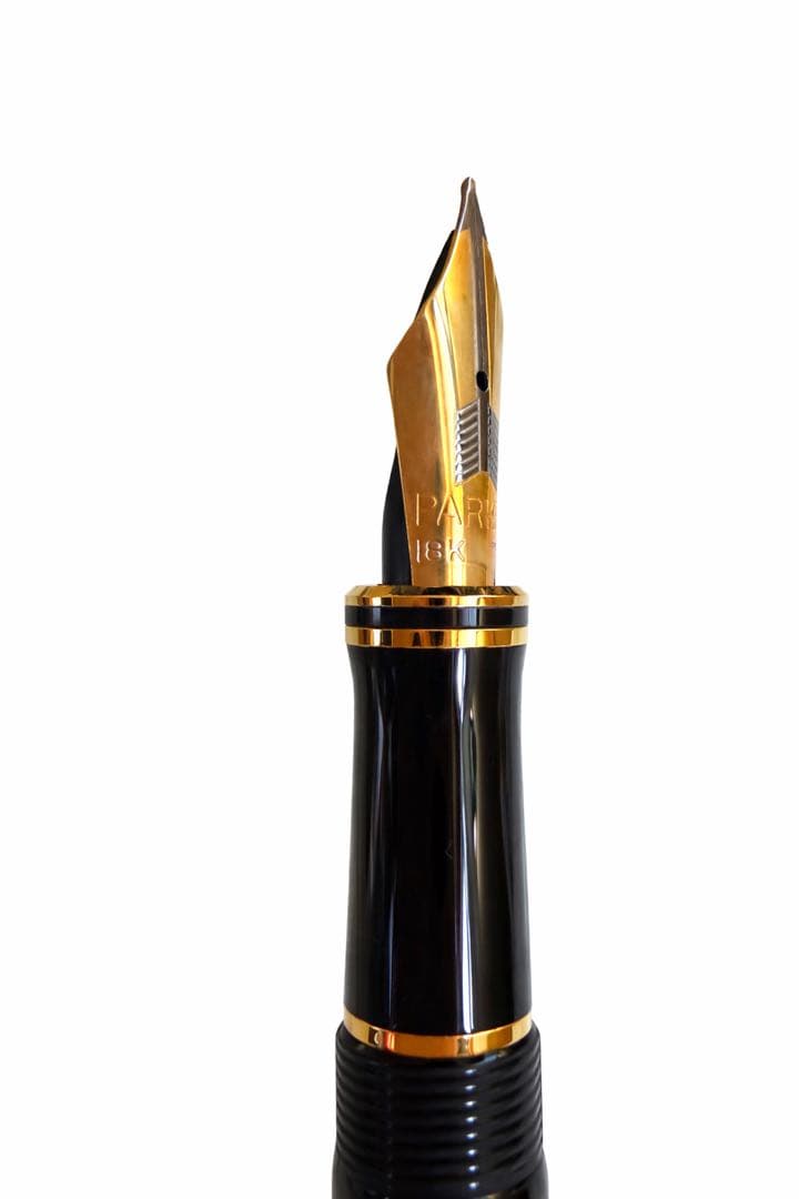 PARKER デュオフォールド 万年筆 18K 750 UK製 廃盤 木箱付