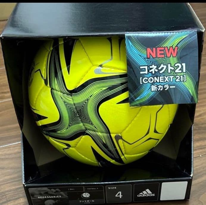 ★大人気！ @アディダス)サッカーボールコネクト21 リーグ 4号　検定球