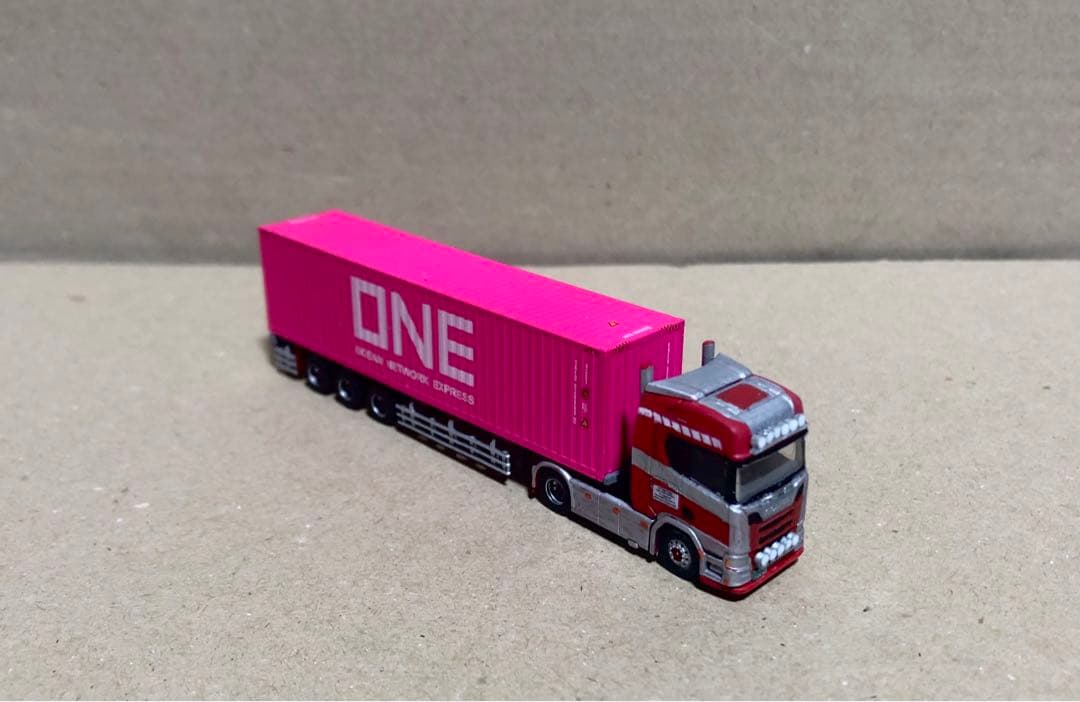 レ*オ様 スカニアコンテナ運搬セミトレーラー朗堂製コンテナ　トラックトレーラーコ