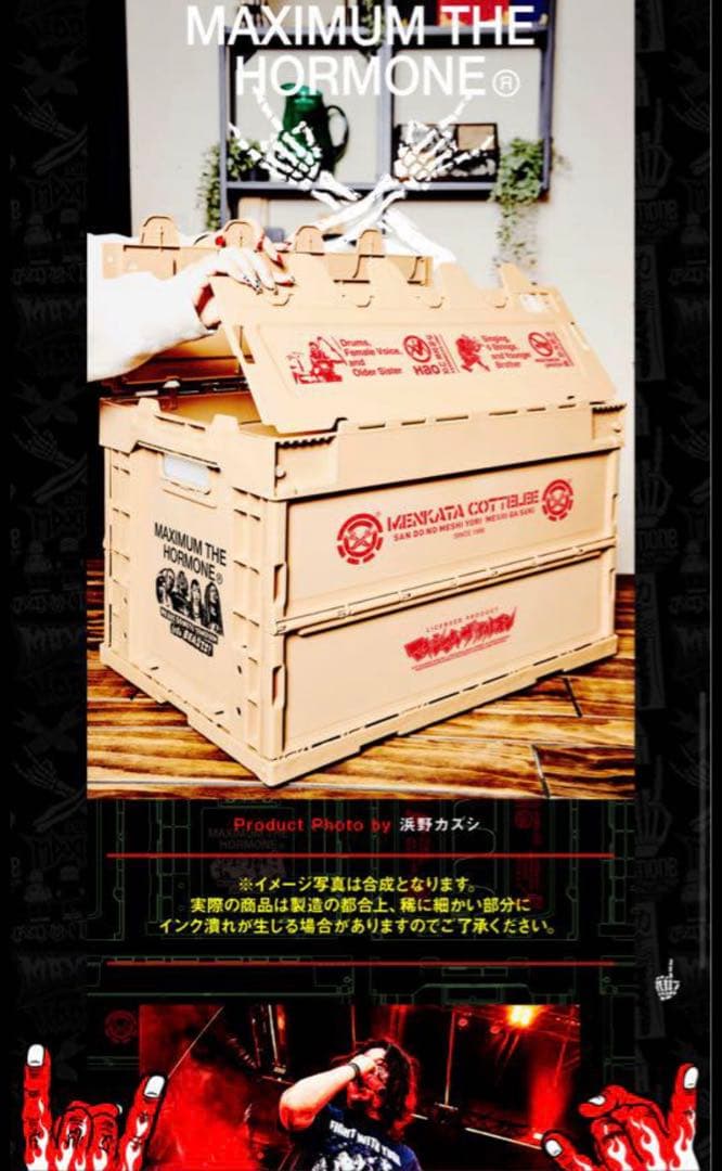 マキシマムザホルモン　折りたたみコンテナBOX 新品
