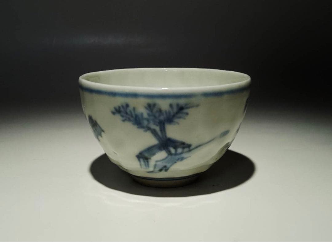 煎茶碗　染付　煎茶道具　京焼