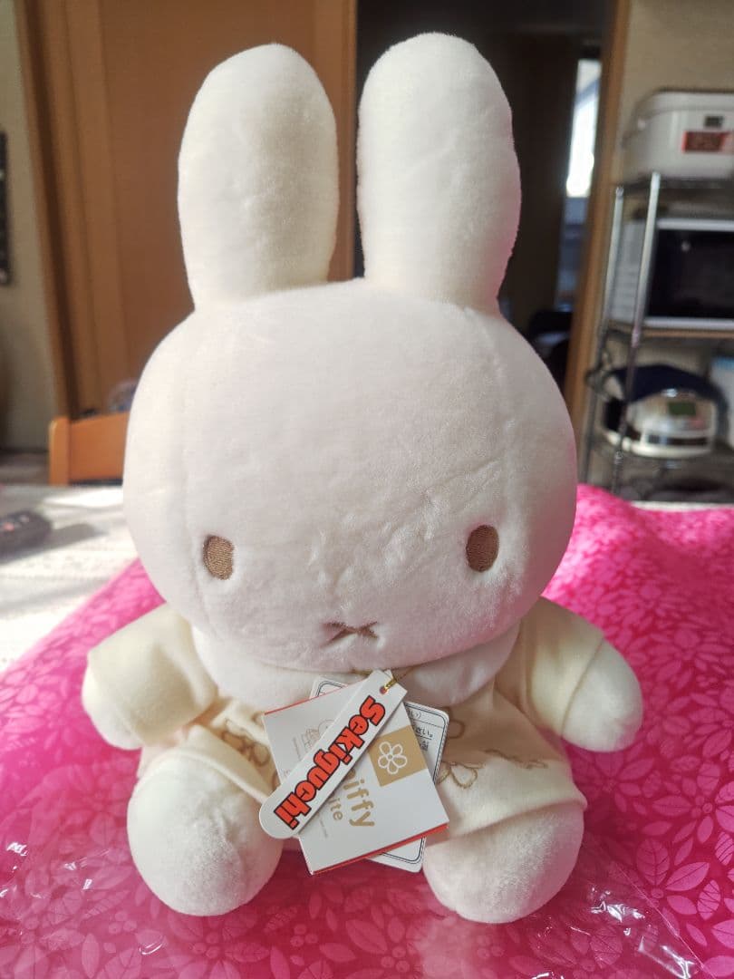 miffy whiteシリーズ ミッフィー 花柄ドレスM ぬいぐるみ